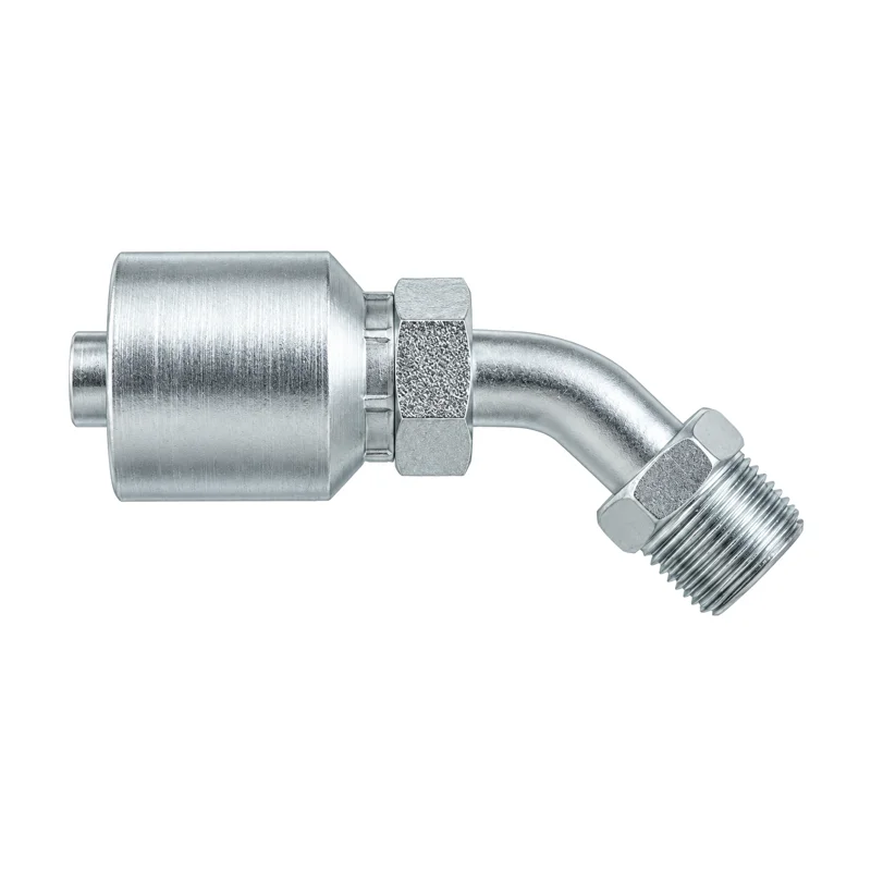 Representative view of Inverted Flare Male Swivel 45° Bite-the-Wire Hose End