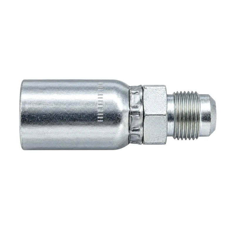 Representative view of SAE 45° Flare Male Fixed 0° Straight Hose End
