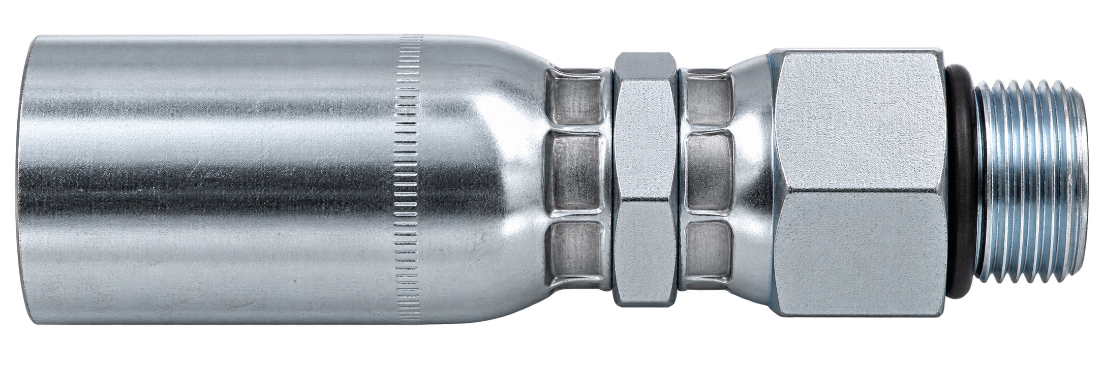Representative view of ORB Male Swivel 0° Straight Bite-the-Wire Hose End
